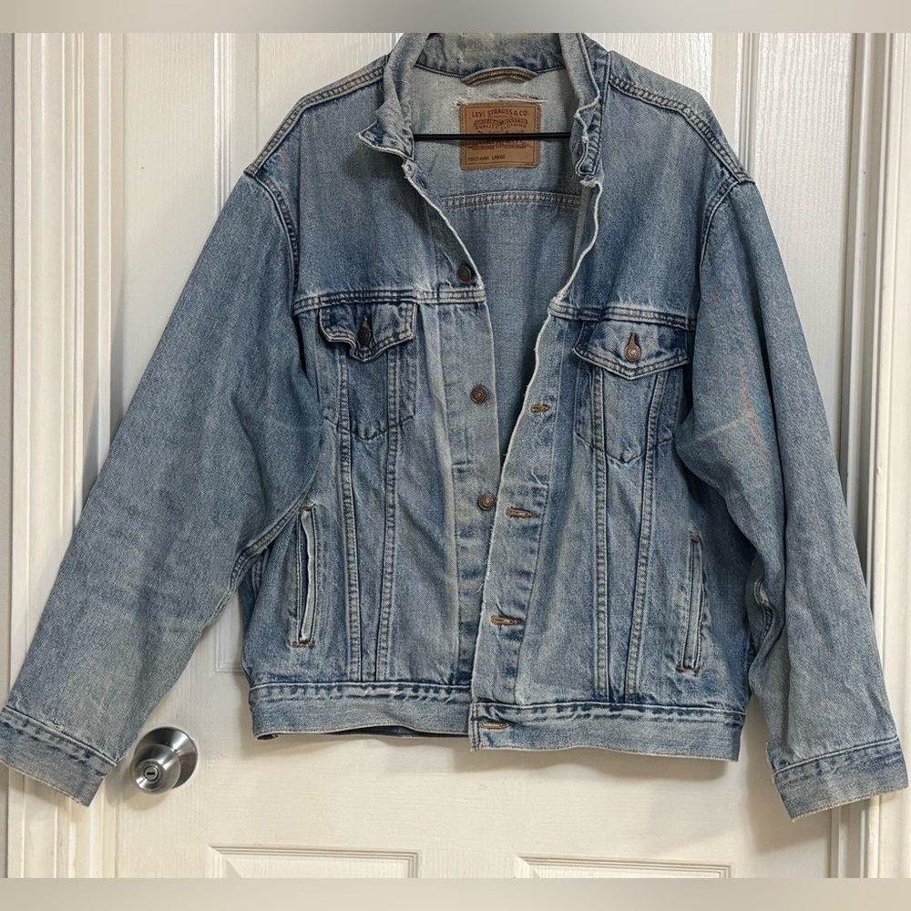 Vintage Levi’s 70507-4890 Denim Trucker Jacket Made in USA Size Large